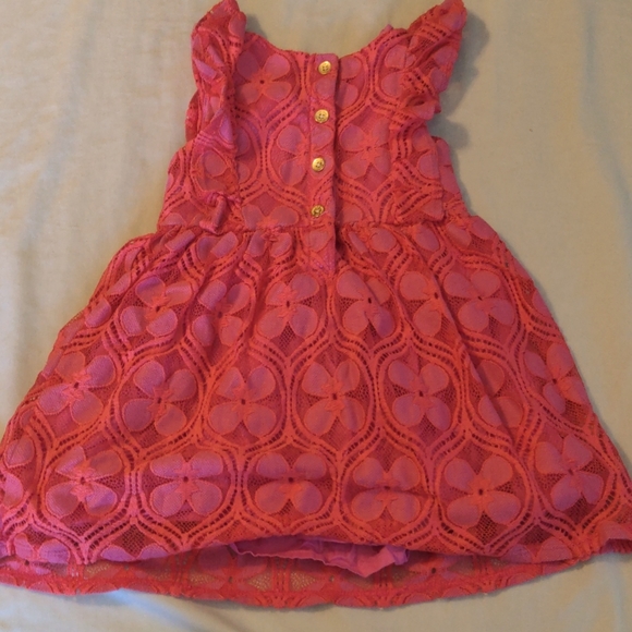 2T Pink Lace Summer Dress Genuine Kids Oshkosh - Picture 3 of 3